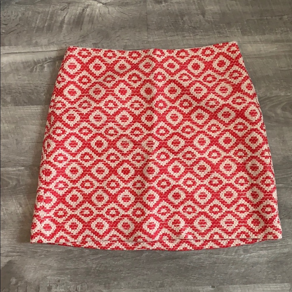 LOFT patterned skirt